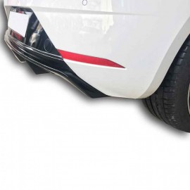 Seat Leon (2017-2019) Kapalı Arka Tampon Eki - Difüzör (Plastik)